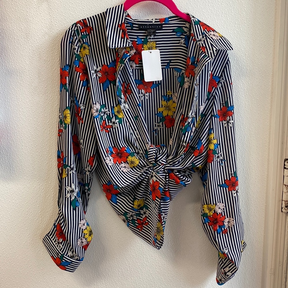 Attention Floral Blouse